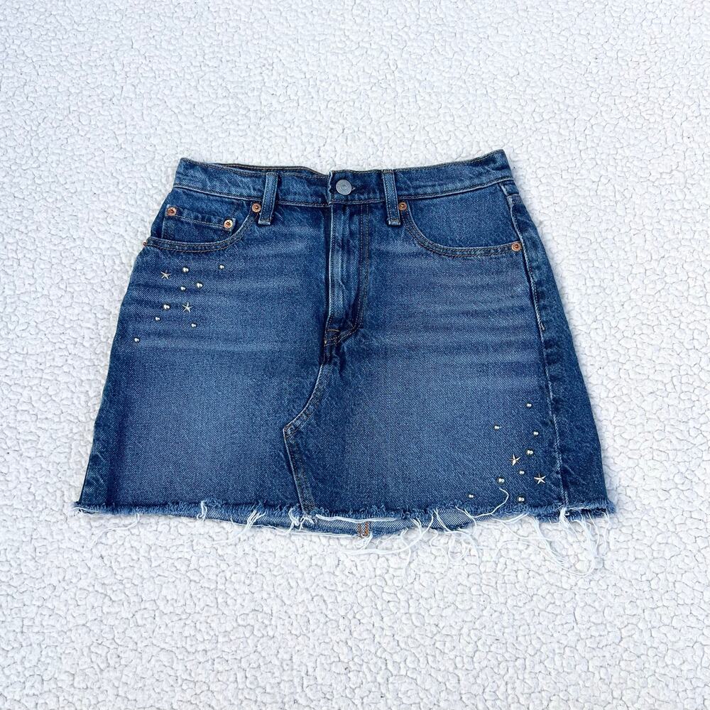 Levi’s Studded Denim Mini Skirt Size 25
